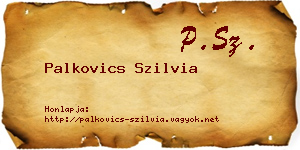 Palkovics Szilvia névjegykártya